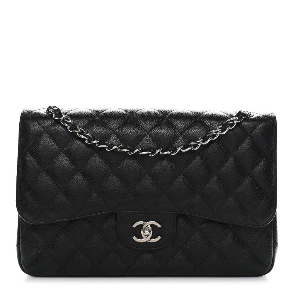 Chanel Caviar Quilted Jumbo Double Flap #295693C90B